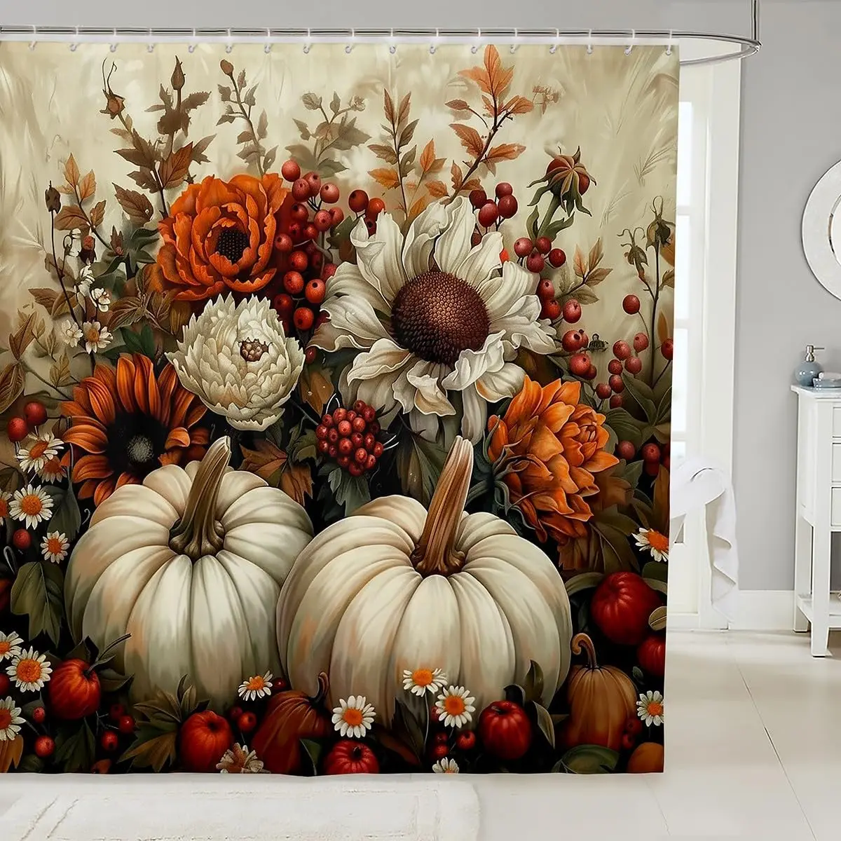 أسود القط دش الستار الحيوانات الأليفة القطط اكسسوارات الحمام هريرة لطيف هالوين القوطية أطفال بنات بنين أبيض أسود حمام مقاوم للماء #4