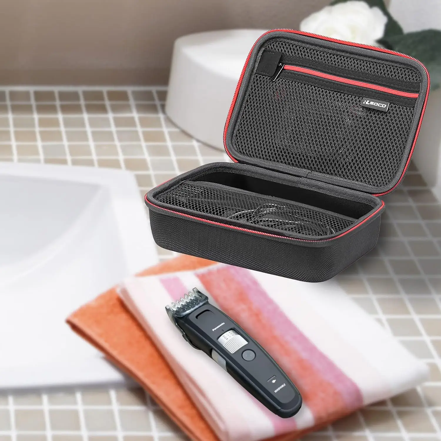 RLSOCO Carrying Case Compatible With Bell+Howell Vacutrim Deluxe Cordless Mens Beard Trimmer (Case Only)