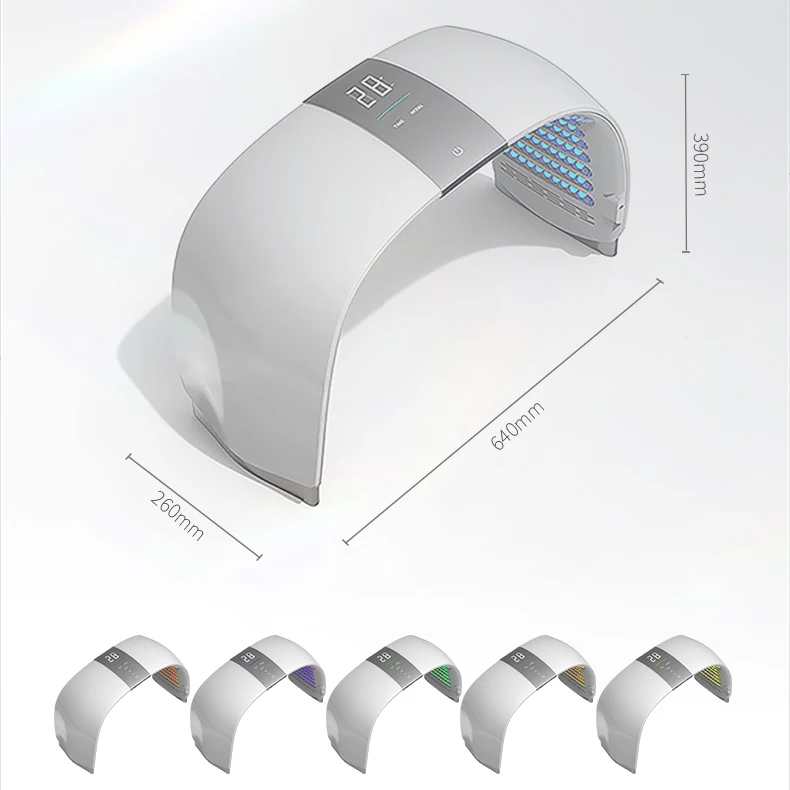 قناع الوجه LED الفوتون العلاج بالضوء الأحمر والأشعة تحت الحمراء للوجه الجسم PDT التدفئة جهاز التجميل سبا العناية بالبشرة