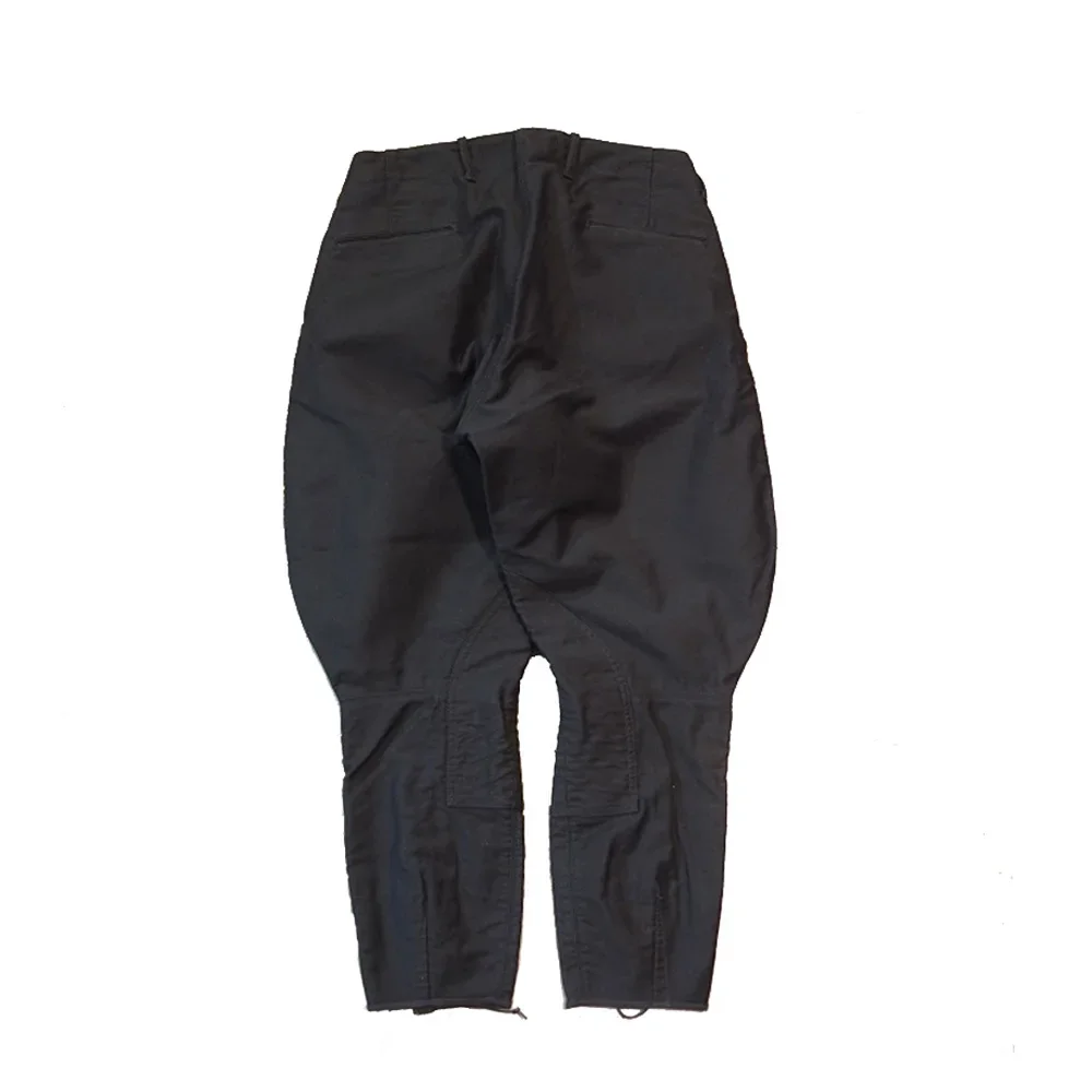 WW2 Soldier Breeches Pure Cotton Twill Retro Versatile Casual European and American Style Knight 9-minute Thin Leg Breeches