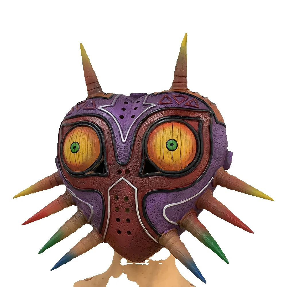 Masque facial réaliste effrayant de Majora pour adultes et adolescents, accessoire de costume de cosplay d'Halloween, fête de jeu, Helpda