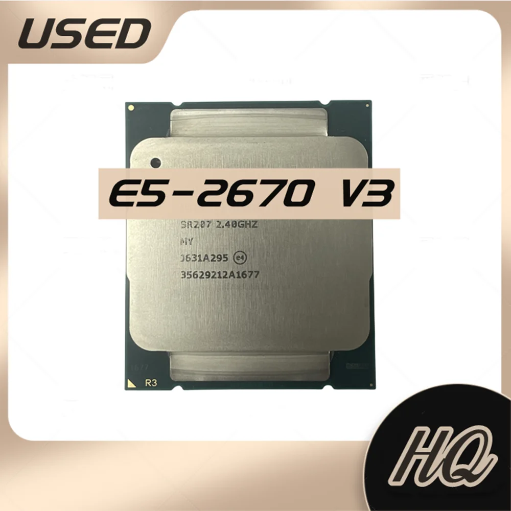 Xeon official version E5-2670V3 SR1XS X99 2.30GHZ 30M 12-CORES E5 2670 E5-2670 V3 LGA2011-3 E5 2670V3 CPU