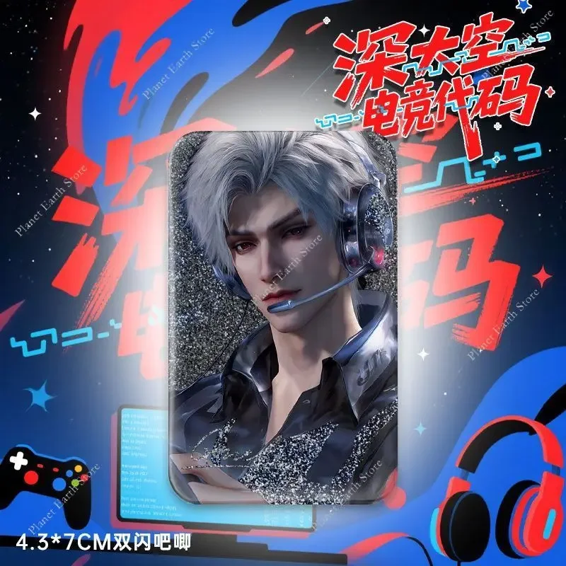 Game Love en Deepspace Sylus Caleb Rafayel Zayne Xavier Cosplay Anime Feather Ellipse & Square Badge Emblem Broche Fans Geschenken