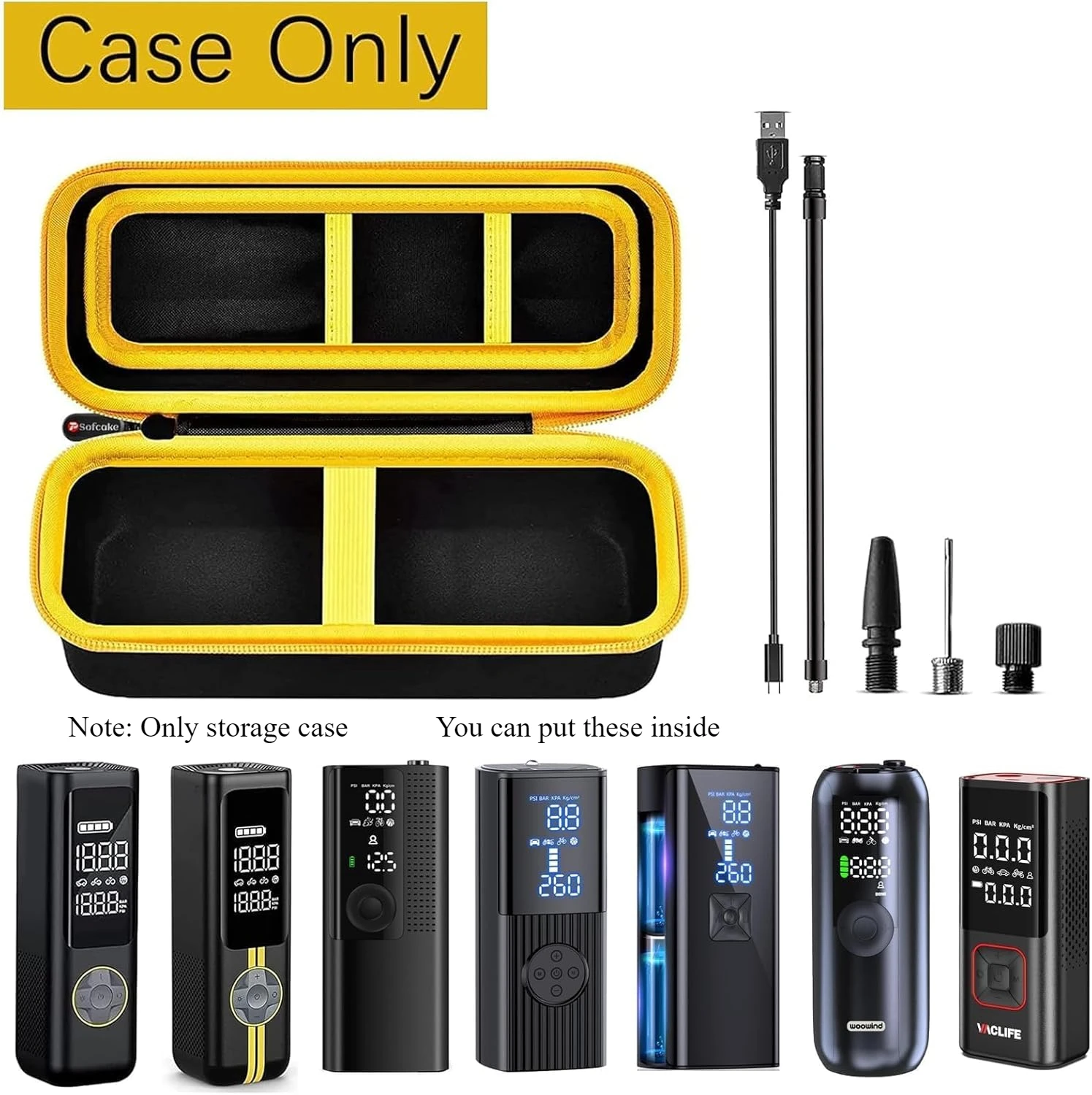 Case Compatible with Fanttik X8 for APEX/APEX EV Tire Inflator Portable Air Compressor. Storage Holder for Hafuloky  Box Only