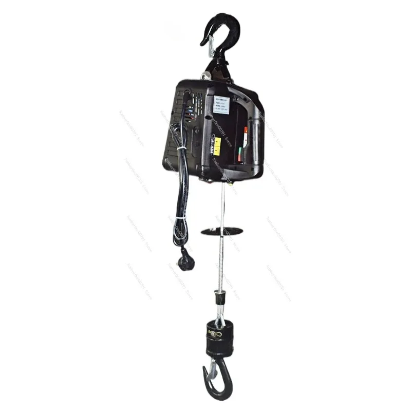 Mini Electric Hoist 220V Household Small Crane Remote Control Portable Air Conditioner Lifting Machine