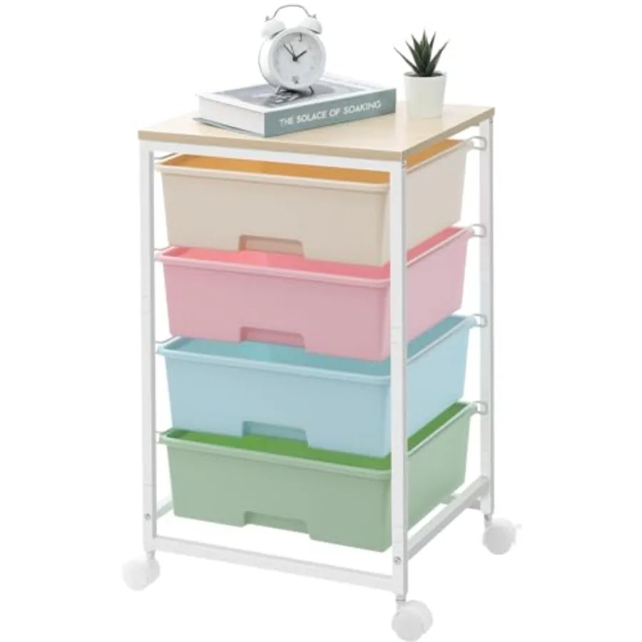 

Utility Cart with 4 DrawersRolling Storage Cart with Drawers Storage Rolling Drawer Cart Rainbow