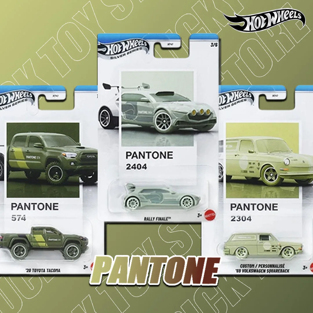 

Hot wheels Silver Series JKY47 Pantone Colors Toyota Tacoma Land Rover Defender Ford Bronco Alloy Car Model Die-cast Collectible