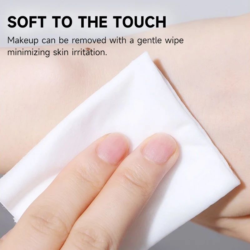 ผ้าเช็ดทำความสะอาดเครื่องสำอาง 30 ชิ้นสำหรับผิวหน้า, ให้ความชุ่มชื้นและอ่อนโยน, ทำความสะอาดอย่างล้ำลึกโดยไม่มีสารตกค้าง, บรรจุแยกชิ้น, ใช้แล้วทิ้ง