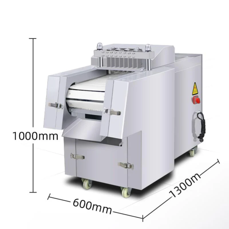 Chicken Block Chopping Machine Automatic Bone Cutting Machine Rib Chicken Duck Fish Goose Dicing Machine Meat Slicer