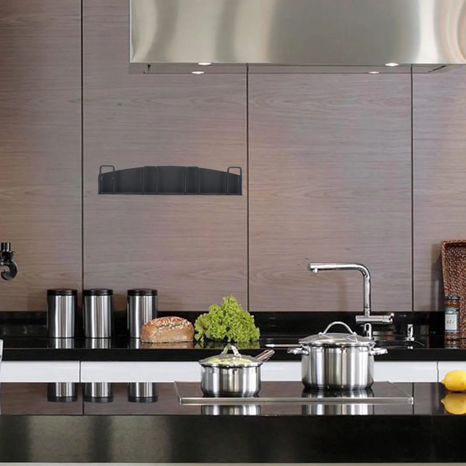 

1pc Magnetic Cup Rack Hooks For Kitchen Mug Hanging Storage Holders Black Wall Mounted Drying Rack Magnet Adsorption