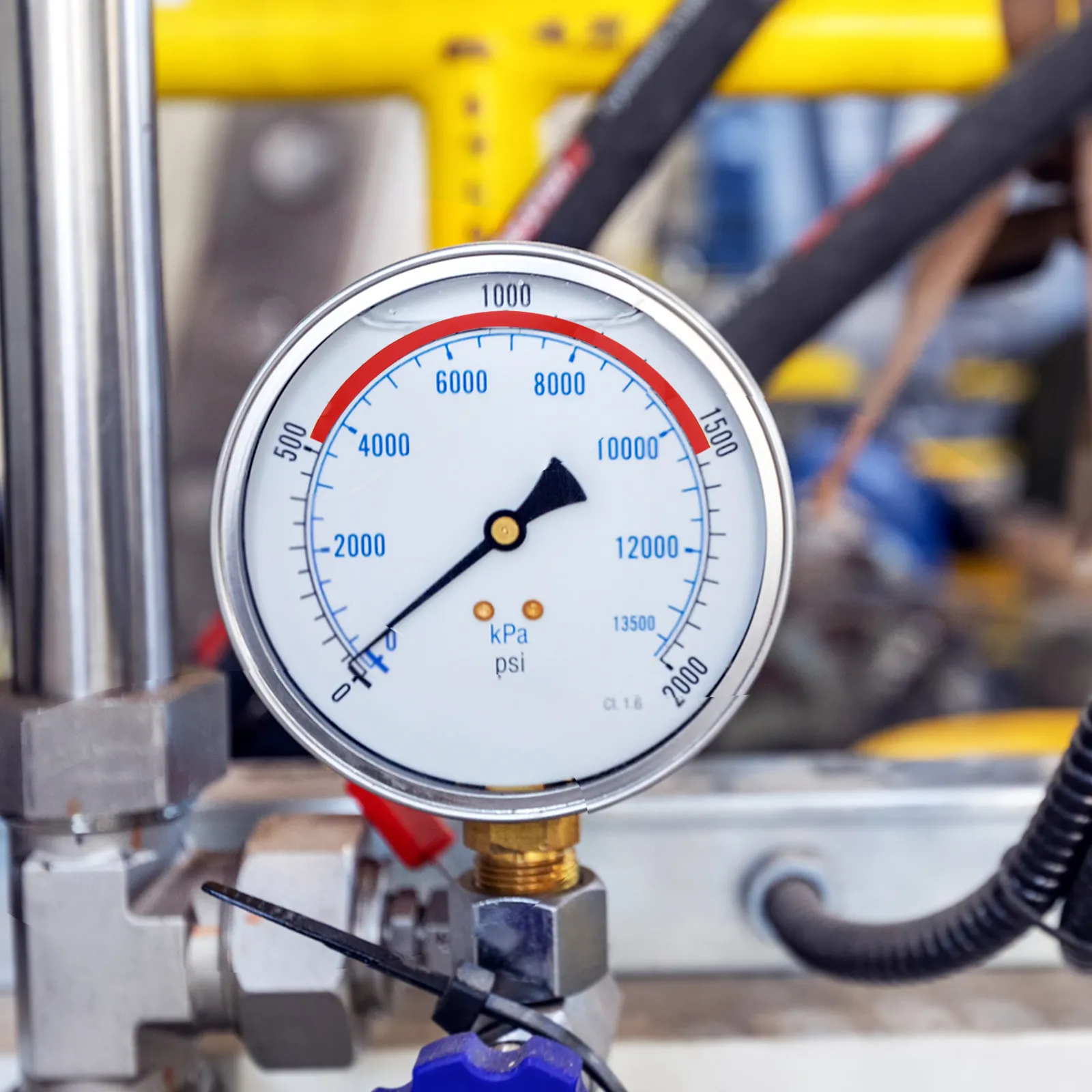 5Sheets Pressure Gauge Decal Adhesive Meter Label Uv Resistant High Visibility Arc Sticker for Factory Workshop Pressure Limits
