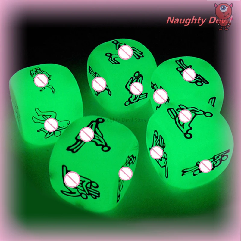 

6 Sides Exotic Toys Luminous Sex Dice Toys for Couples Adults Games Romance Love Hunour Flirting Erotic Adult 18+ Sex Shop