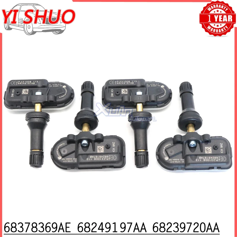 

Car TPMS Tire Pressure Sensor Monitoring System 68249197AB For Jeep Cherokee RAM 1500 2500 3500 2014-2021 434MHz 68157568AB