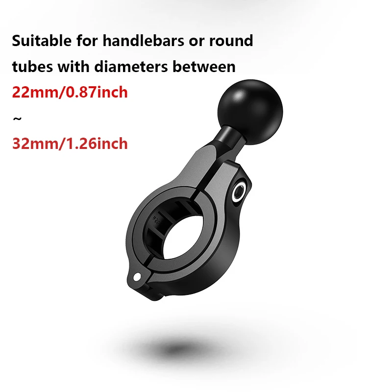Braket Penyangga Dudukan Ram Kepala Bola 1 Inci 25Mm untuk Pagar Bulat Setang Sepeda Motor untuk Tempat Kamera Gopro Insta360