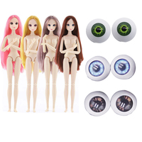 Fashion 30cm Doll Blue/green/brown Eyes Princess Dolls Plastic DIY Dolls 28 Joint Doll Model Kids Girls Doll Toy
