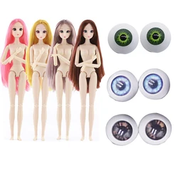 Moda 30cm lalka niebieskie/zielone/brązowe oczy lalki księżniczki plastikowe lalki do własnoręcznego wykonania 28 wspólne Model lalki dla dzieci dziewczyny lalki zabawki