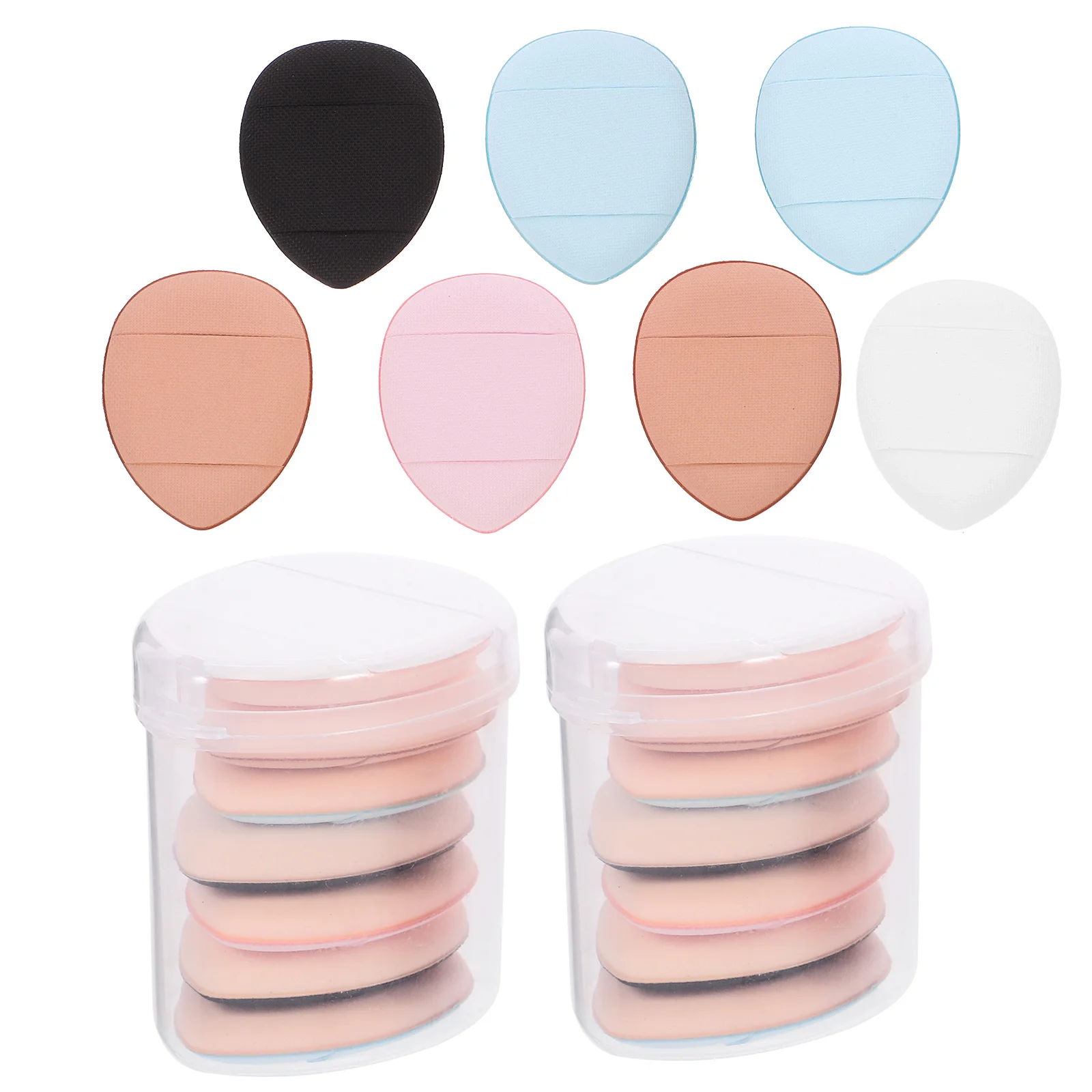 Mini-Puder-Finger-Make-up für Foundation, Creme, Concealer, Dreieck, Beauty Puff, kleines Gesichtswerkzeug