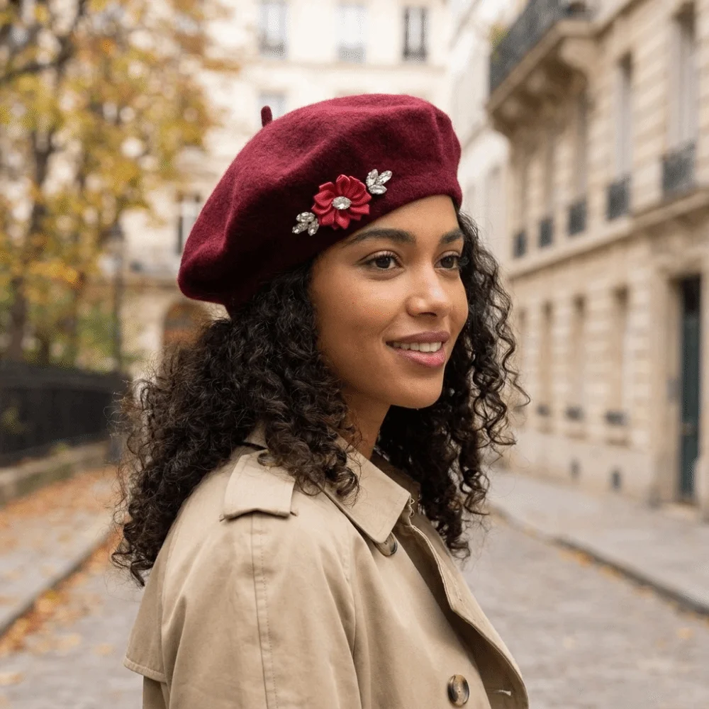 Berretto in Lana Tinta Unita a - Beret French Wool recensione e prezzo
