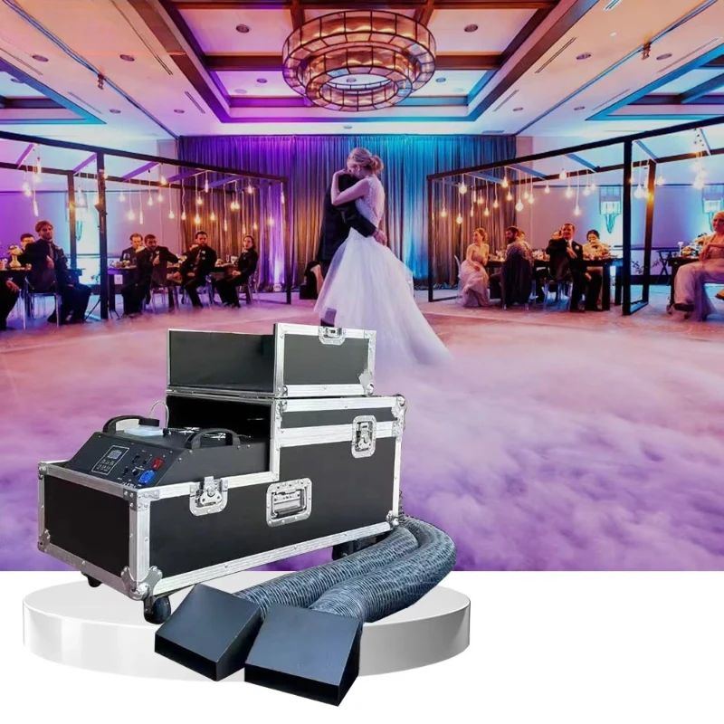 3000W dual output head smoke machine stage party Dj ground smoke manufacturer price