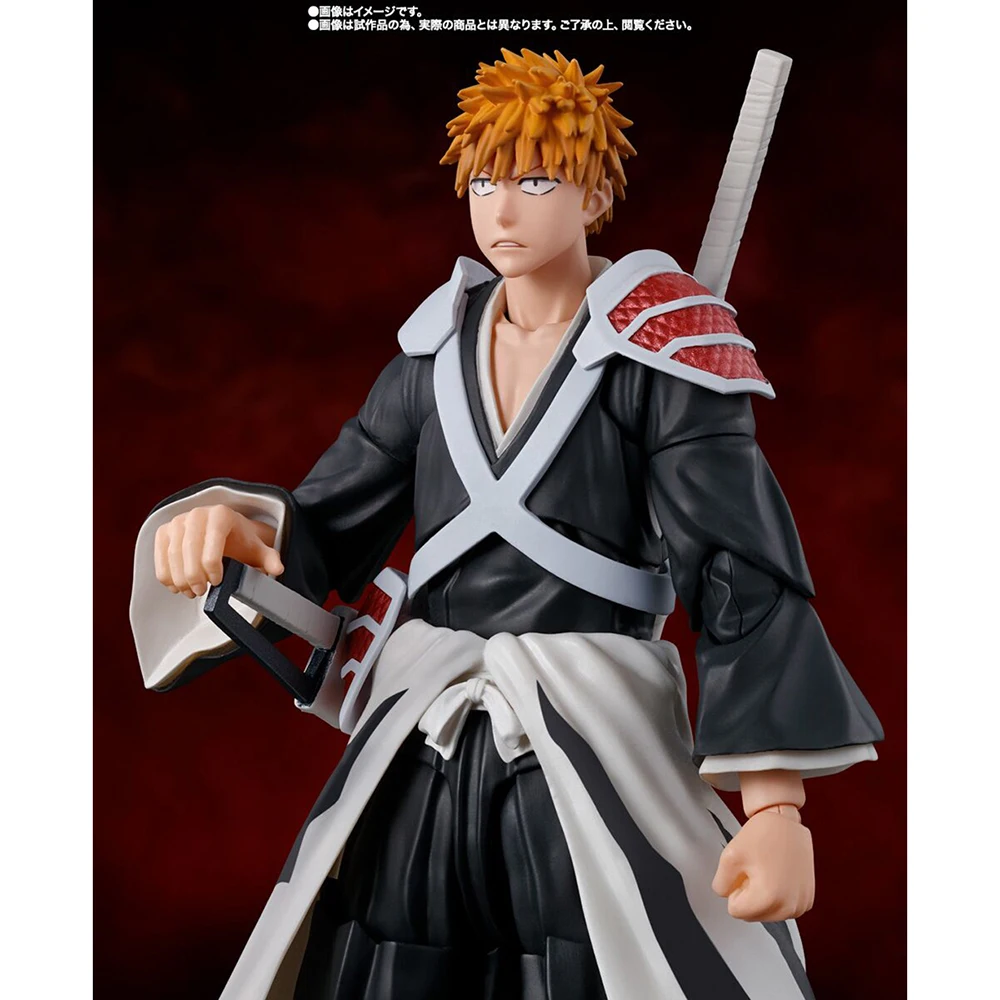 BANDAI S.H.Figuart BLEACH Kurosaki Ichigo Dual Zangetsu Ver. Figure Collectible Model Toys Action Doll