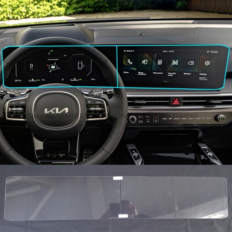

Защитная пленка из закаленного стекла для Kia Sorento 2024 2025 12,3 дюйма, автомобильная развлекательная радиостанция, GPS, мультимедийная защитная пленка