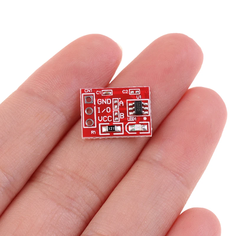 10 pz/lotto TTP223 interruttore a pulsante tattile modulo sensore capacitivo autobloccante/senza bloccaggio canale singolo TTP223-BA6 per Arduino