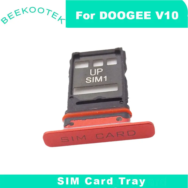 New Original Doogee V10 SIM Cards Adapters SIM Card Tray SD Slot Holder Repair Replacement Accessories For Doogee V10 Cellphone