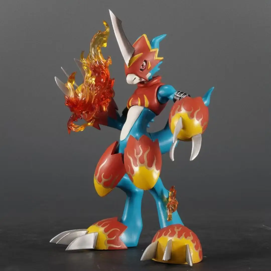 Digimon Royal Flame Beast Lotus Beast Flame figures anime anime Dragon Divine Collection Mode Table setup Favorite PVC toys