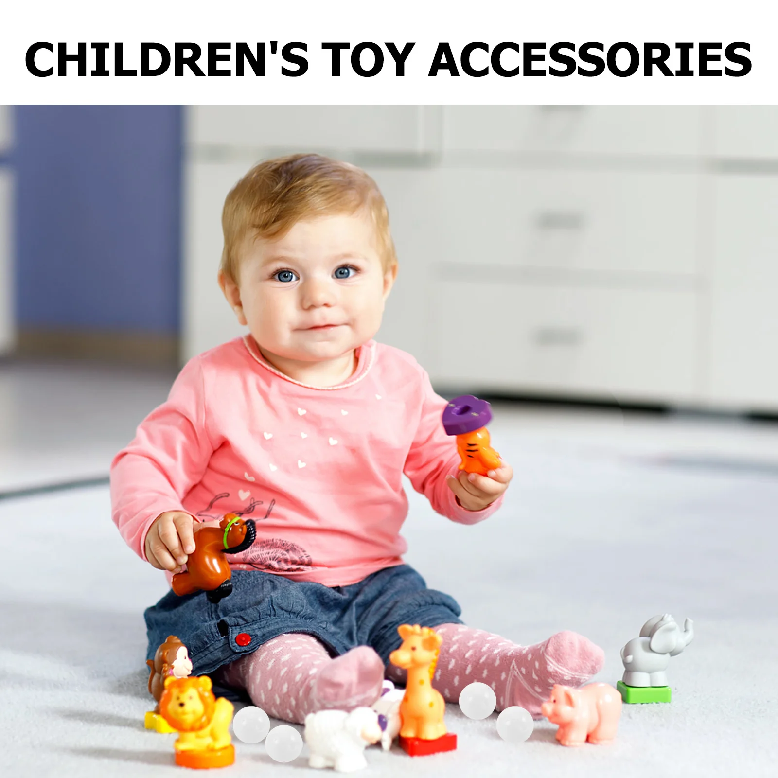 30 قطعة صوت الرضع الأبيض حشرجة الموت إدراج للطفل صانع الضوضاء خفيفة الوزن تهز جرس البلاستيك squeaker Diy بها بنفسك دمية