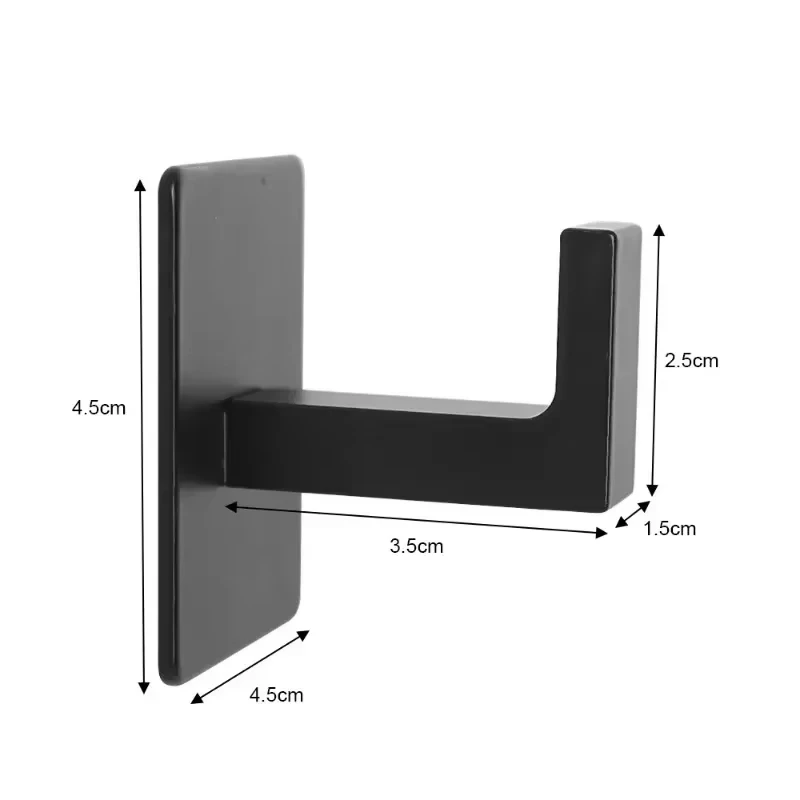1/6Pcs Strong Self-Adhesive Wall Hooks Keys Bag Shower Robe Hanging Holder Clothes Coat Hanger Towel Rack Kitchen Bathroom Hook - view 6