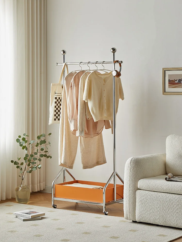 

Вешалка для пальто со шнурком, легкая роскошная кожаная карманная бытовая передвижная усовершенствованная напольная вешалка