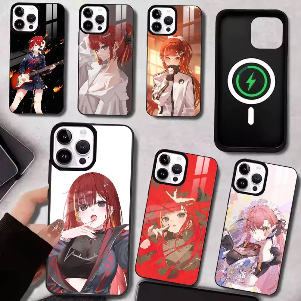 A-Akane Lize Virtual Singer  Phone Case For iPhone Magnetic 15,16,17,14,13,12,11 Plus,Pro with  Wireless Charging