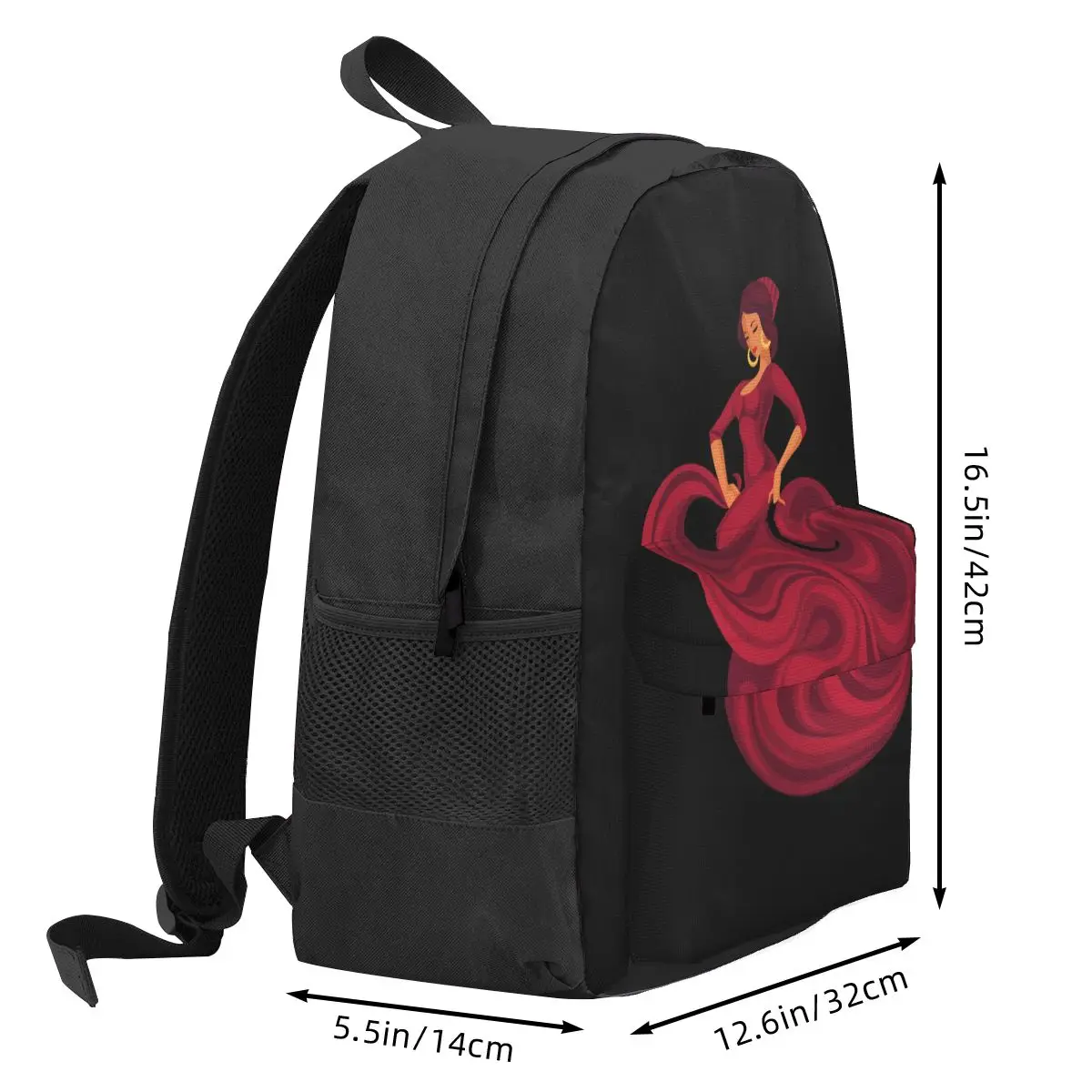 Gypsy Flaco Passionate Dance Backpack Student BookBag Kids School Bag Laptop Shoulder Bags for Boys Girls