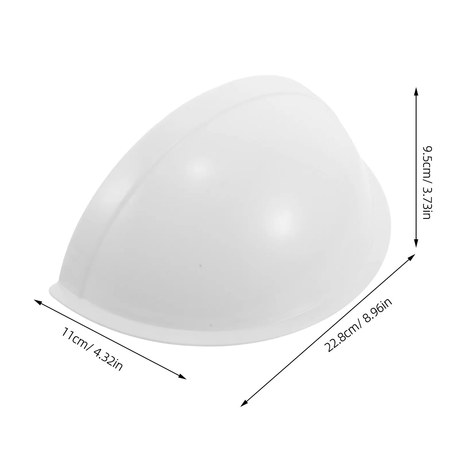 Anti-Glare Recessed Light Half Cover for Ceiling Lights - ABS Half Diffuser Shade Softens Illumination Reduces Glare in Living
