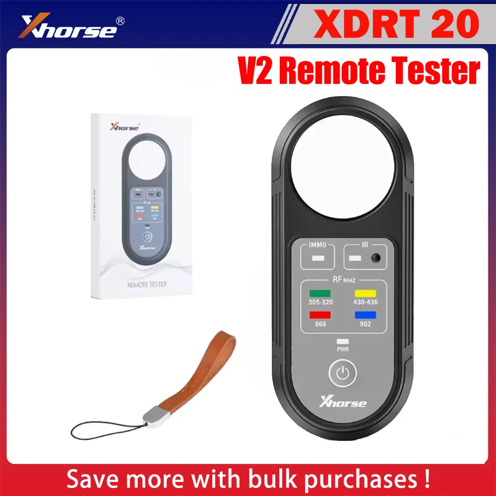 

For Xhorse XDRT20 V2 Infrared Signal Detection Tool OBD 315Mhz 433Mhz 868Mhz 902Mhz All Car Key Smart Remote Frequency Teste