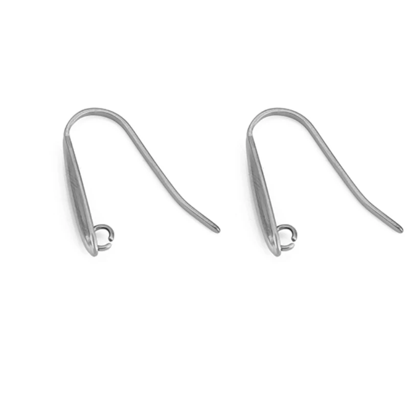 10pcs Never Fade Stainless Steel Earring Hooks Wire Making PVD Hypoallergenic Earrings Clasps Supplies For Diy Jewelry Findings