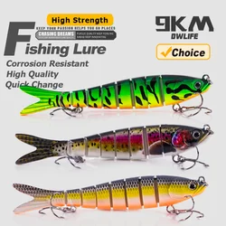 Leurres de pêche réalistes multi-articulés Swimbait, bar, truite, naufrage lent, eau douce, Topwater, Crankbemberg, pêche au bar, 27g