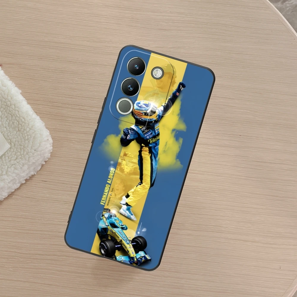 Etui na telefon komórkowy F1 Fernando Alonso do VIVO Y95 Y93 Y31 Y20 V19 V17 V15 Pro X60 NEX Black Miękki pokrowiec na telefon