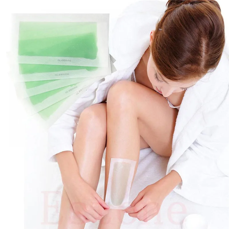 5pcs Hair Removal Tool Wax Strips Waxing Wipe Sticker for Face Leg Lip Eyebrow Leg Arm Body Hair Removal Two Side Mini Size