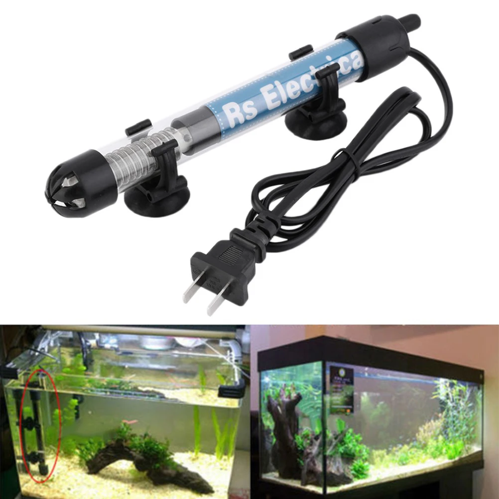 

220 V Heater Heating Rod for Freshwater Aquarium Submersible Fish Tank Adjust Temperature Adjustment Saltwater