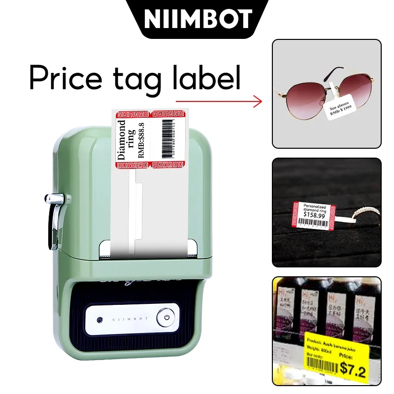 【Buy 2 get 10% off】Niimbot B21 B3S Thermal sticker White labels Waterproof label paper Jewelry retail store label sticker paper