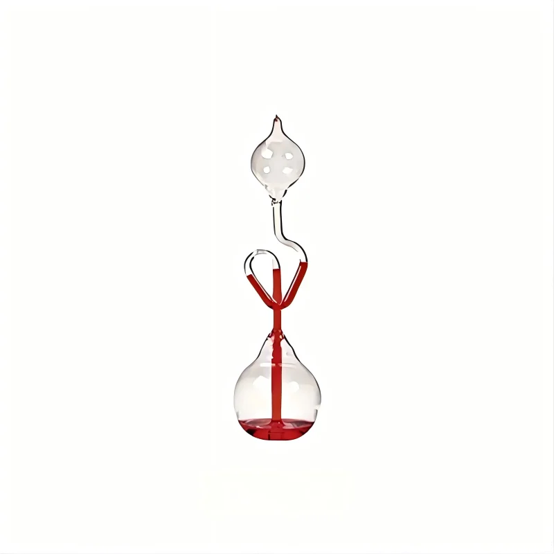 Educational Spiral Glass Thermometer Toy for Kids Red Science Energy Museum Love Meter Hand Boiler Kids Learning Game