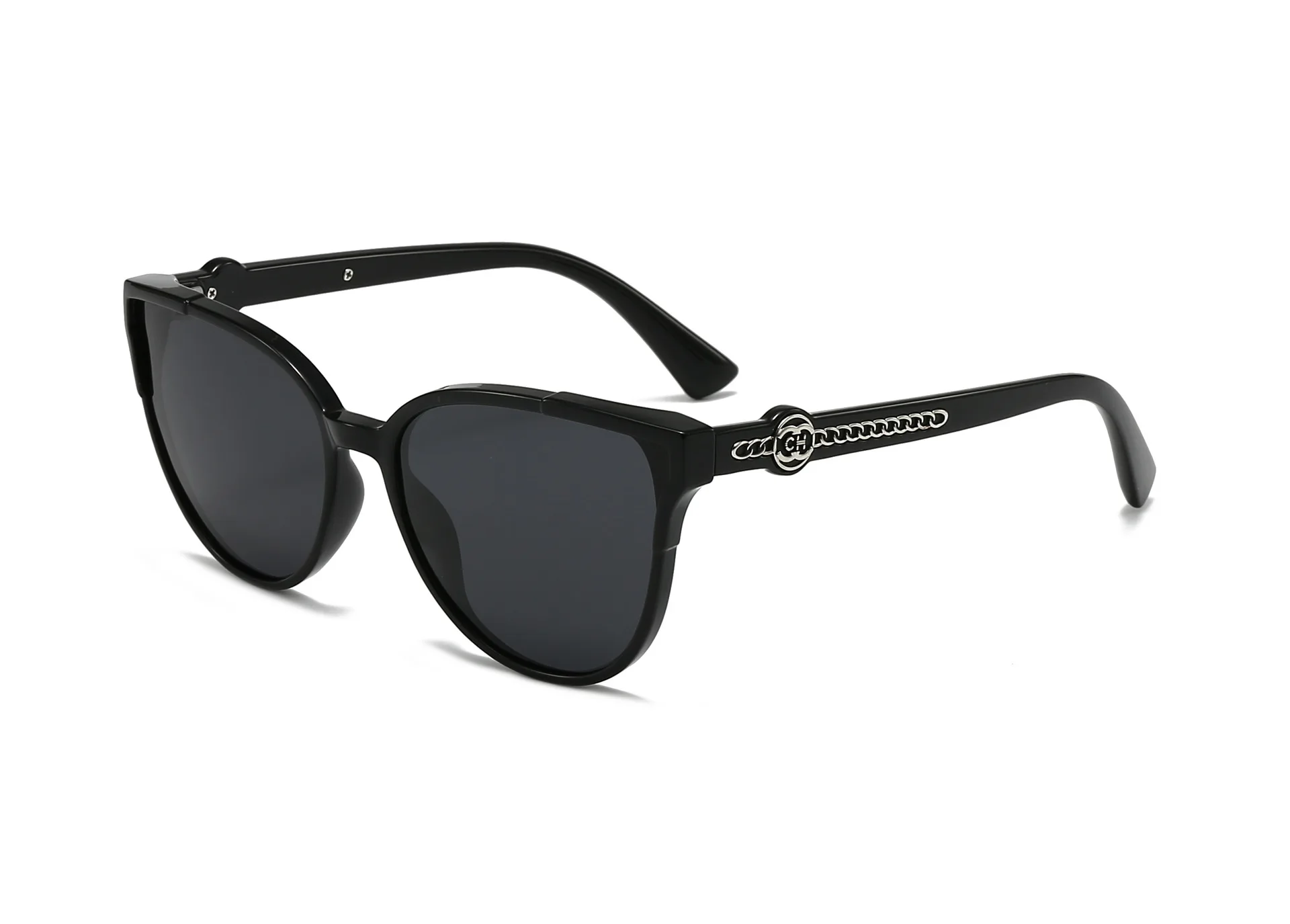 2025 New Cat Eye Polarized Sunglasses - Street Fashion Oversized Frame, Trendy Thin Face Design UV400 Protection Sun Shades