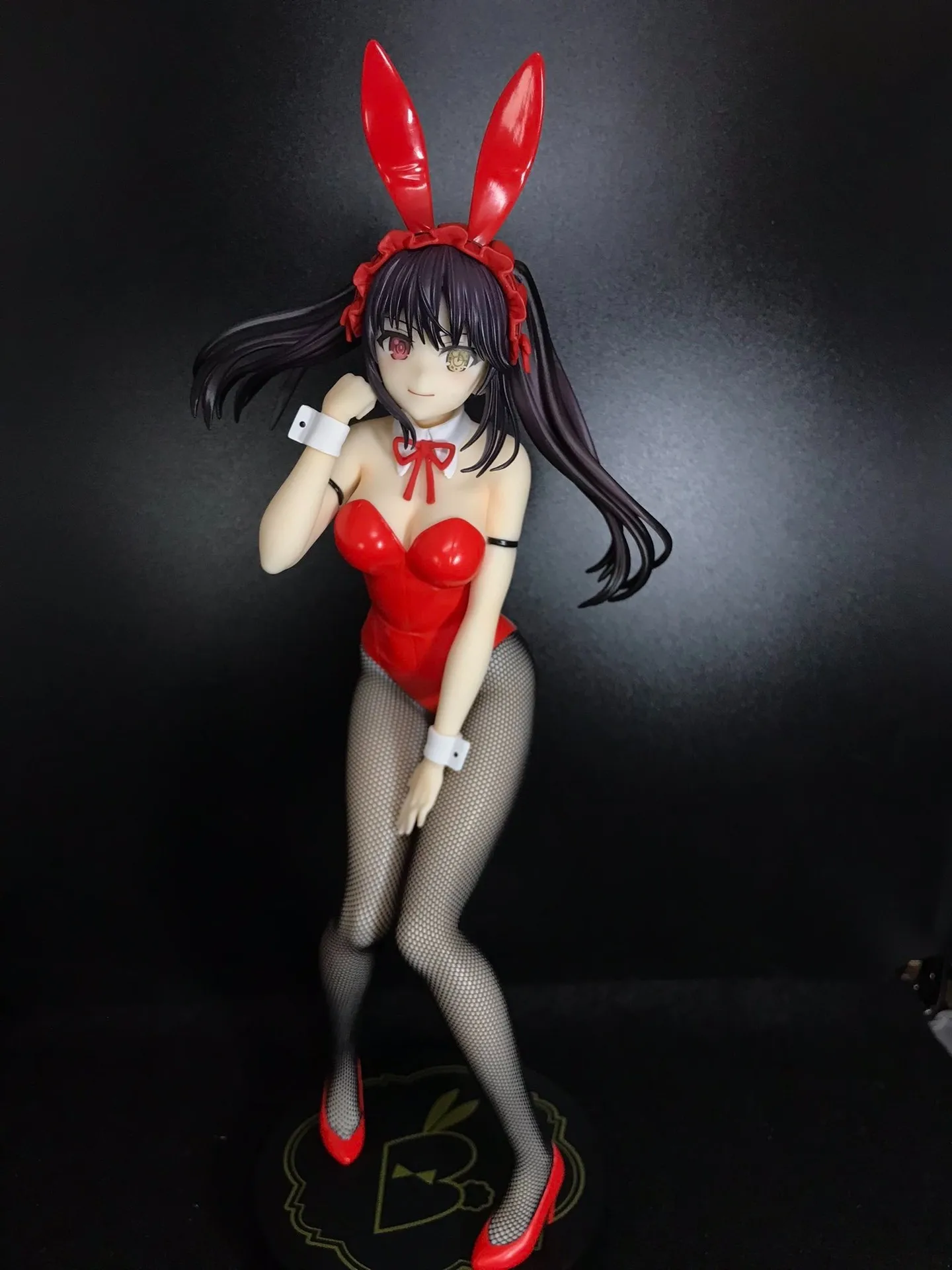 Original furyu bicute coelhos tokisaki kurumi pesadelo data vivo iv coelho anime figura brinquedos pvc modelo coletor boneca presente