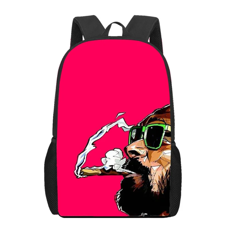 Bolsa Escolar impresa Rap Dogg para adolescentes, niños, niñas, bolsas de libros, mochila para portátil para adolescentes, mochila de viaje informal, regalo