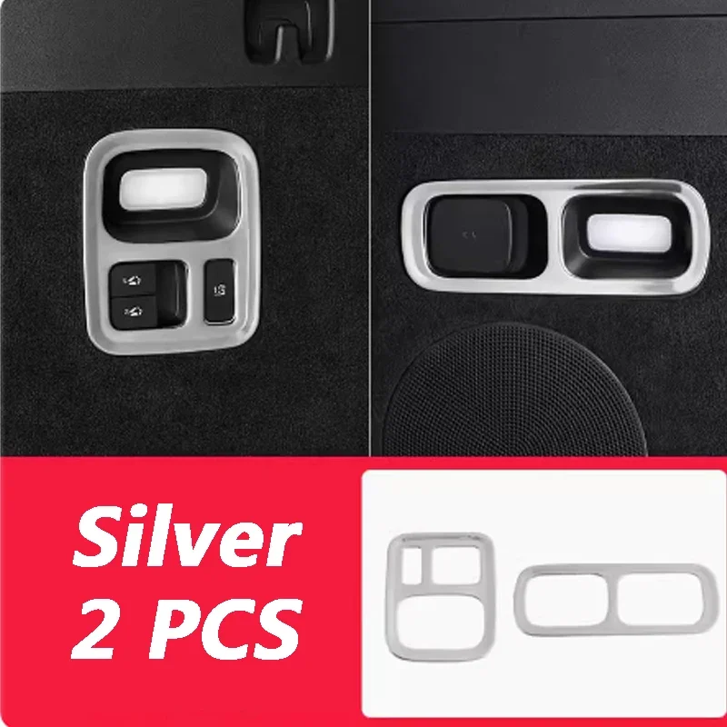 

For LEADING IDEAL LiXiang L8 L9 2025 2023 2024 Car Interior Trunk Button Trim Frame Interior Stainless Steel Seat Adjustment