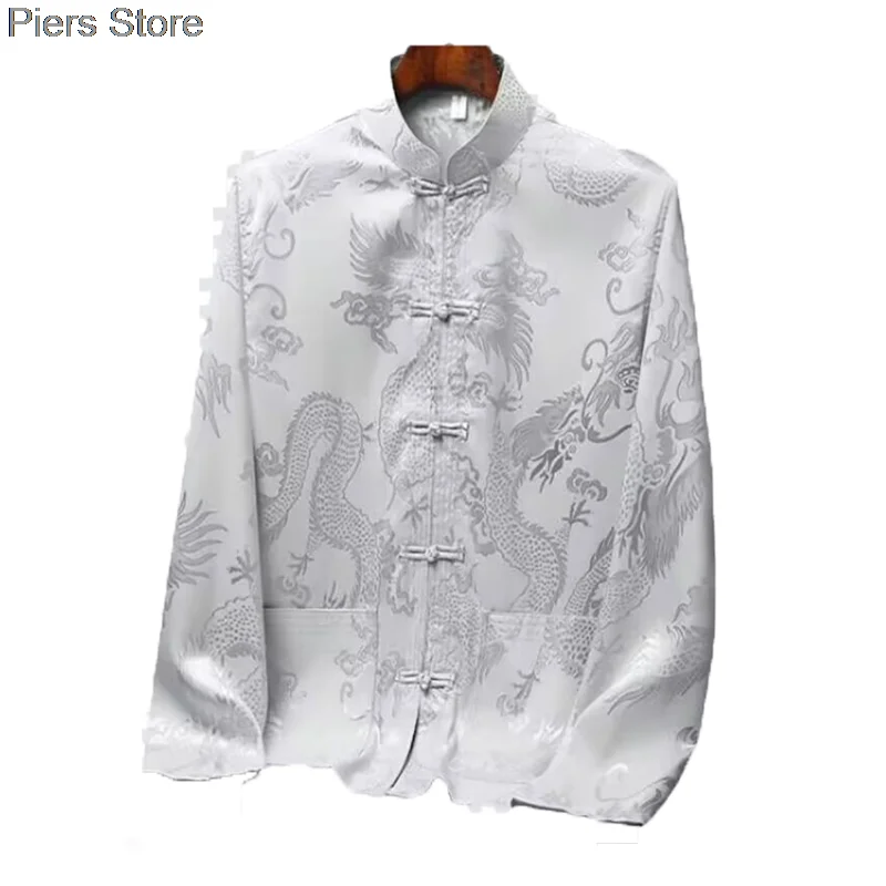 

Martial Arts Uniform Tang Suit Men Women Hanfu Chinese Traditional Clothes Kung Fu Shirt Tai Chi Uniform Long Sleeved