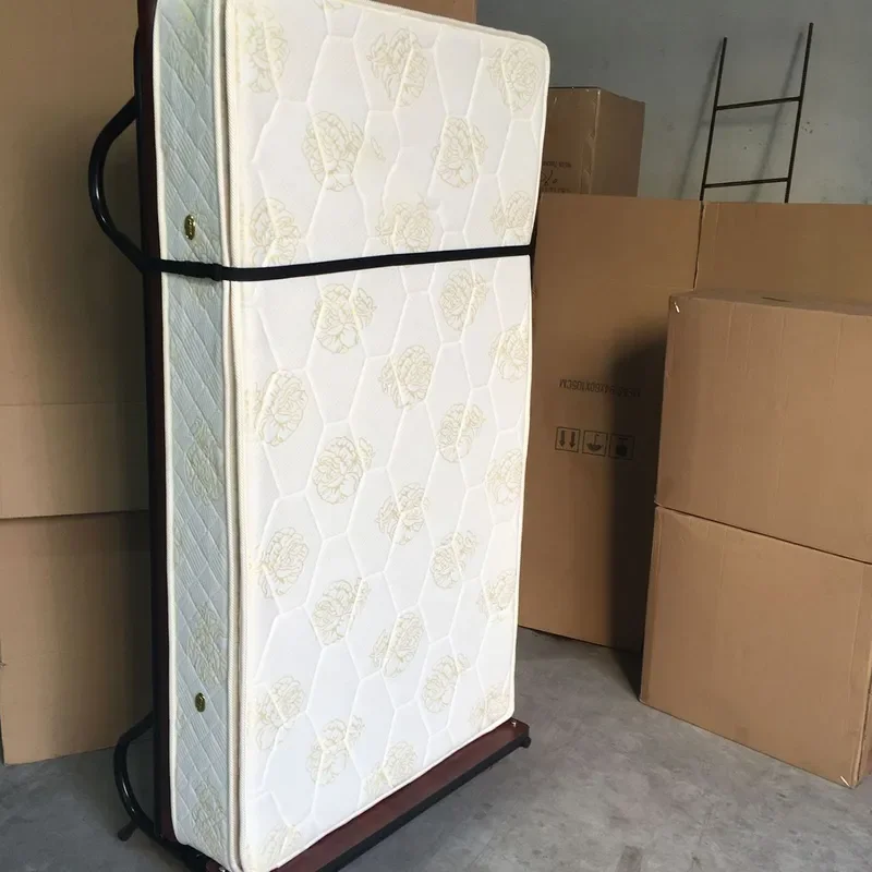 Hotel Extra Bed Rollaway Bed Vertical Free Installation Spring Mattress Portable Apartment Single Folding Guest Bed