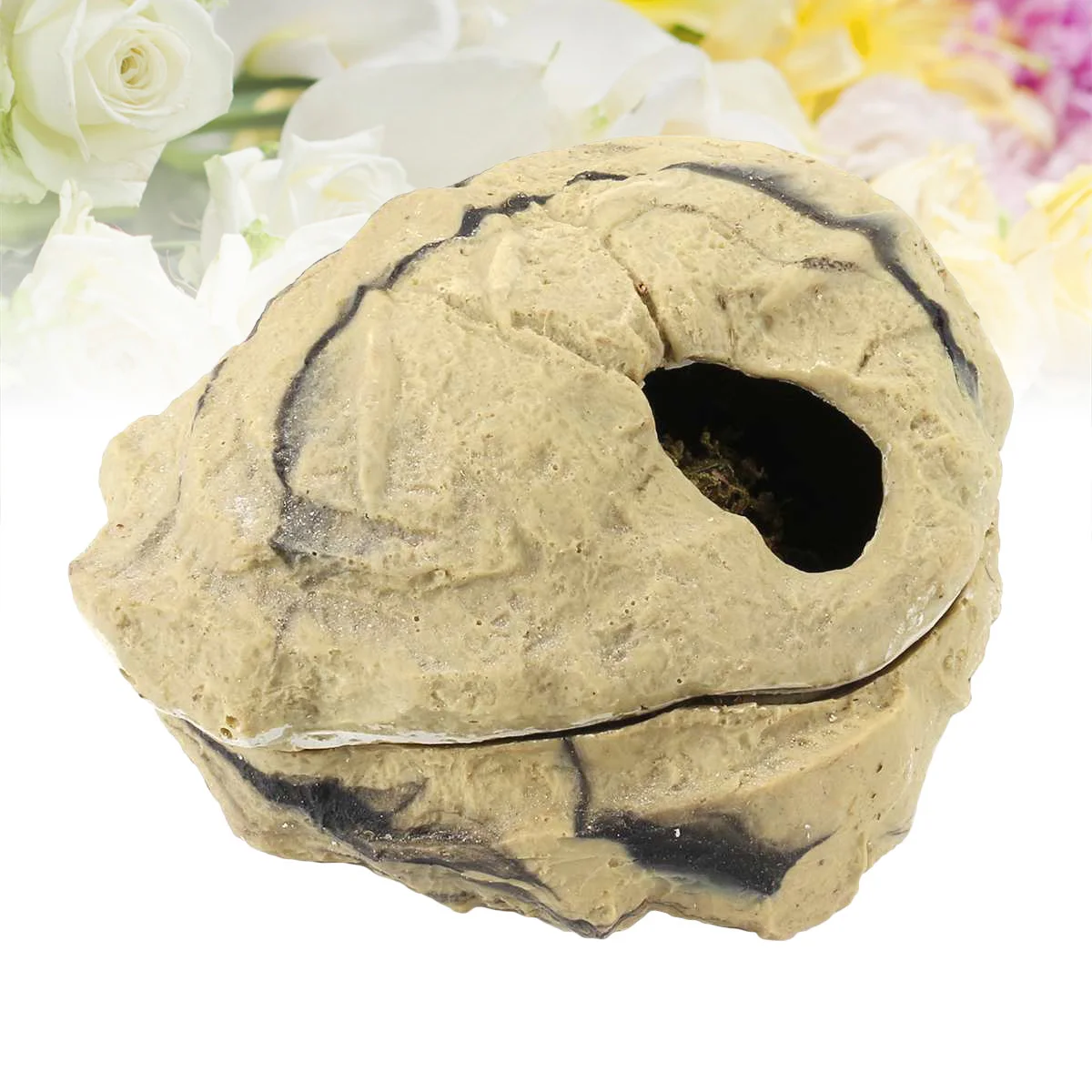 

L Reptile Hideout Secure Cover Cozy Warm Environment Hermit Crab Spiders Lizards Supplies