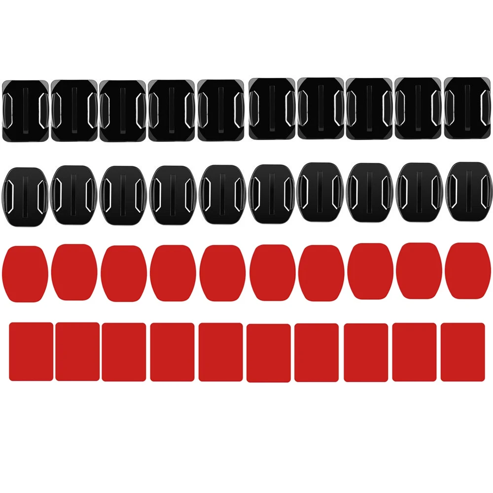 

40PCS Flat Curved Surface 3M Adhesive Sticker Pads Base for GoPro Hero 13 12 11 10 9 8 6 5 4 3 3+ 2 1
